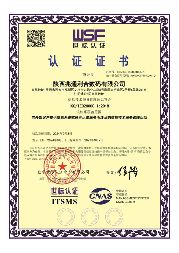 信息技术服务管理体系